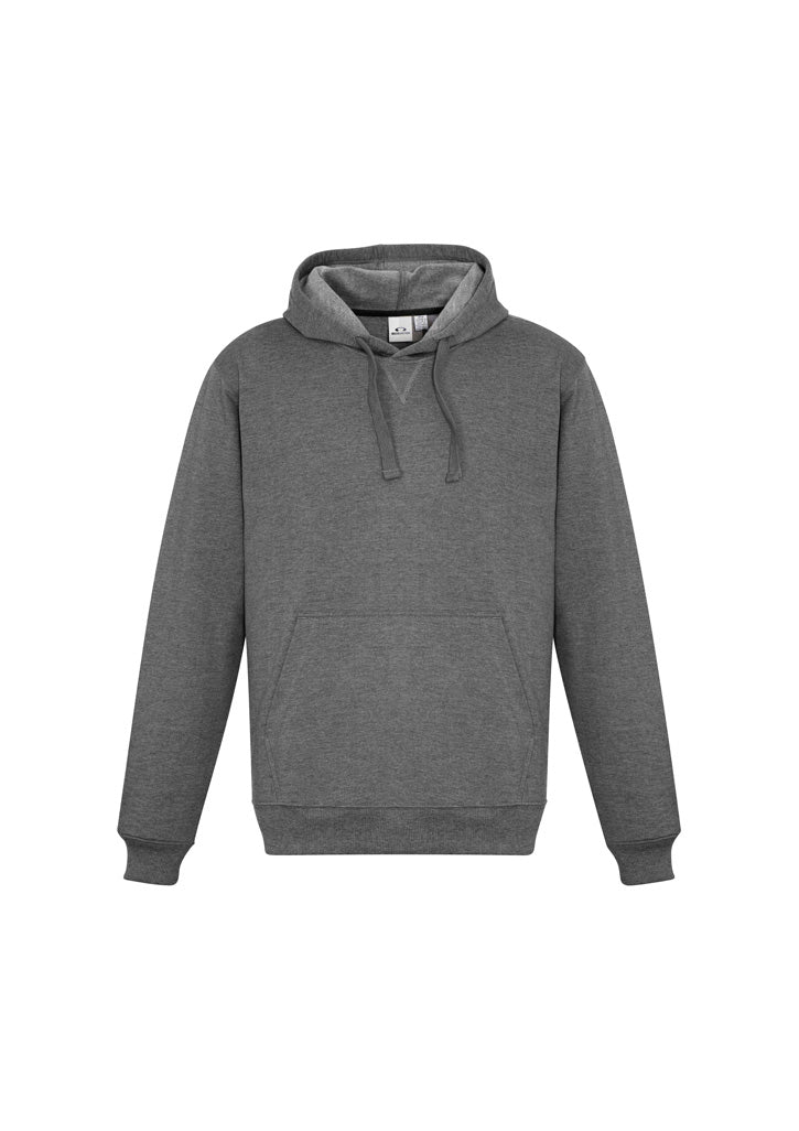 Crew Mens Hoodie - Grey Marle - Front