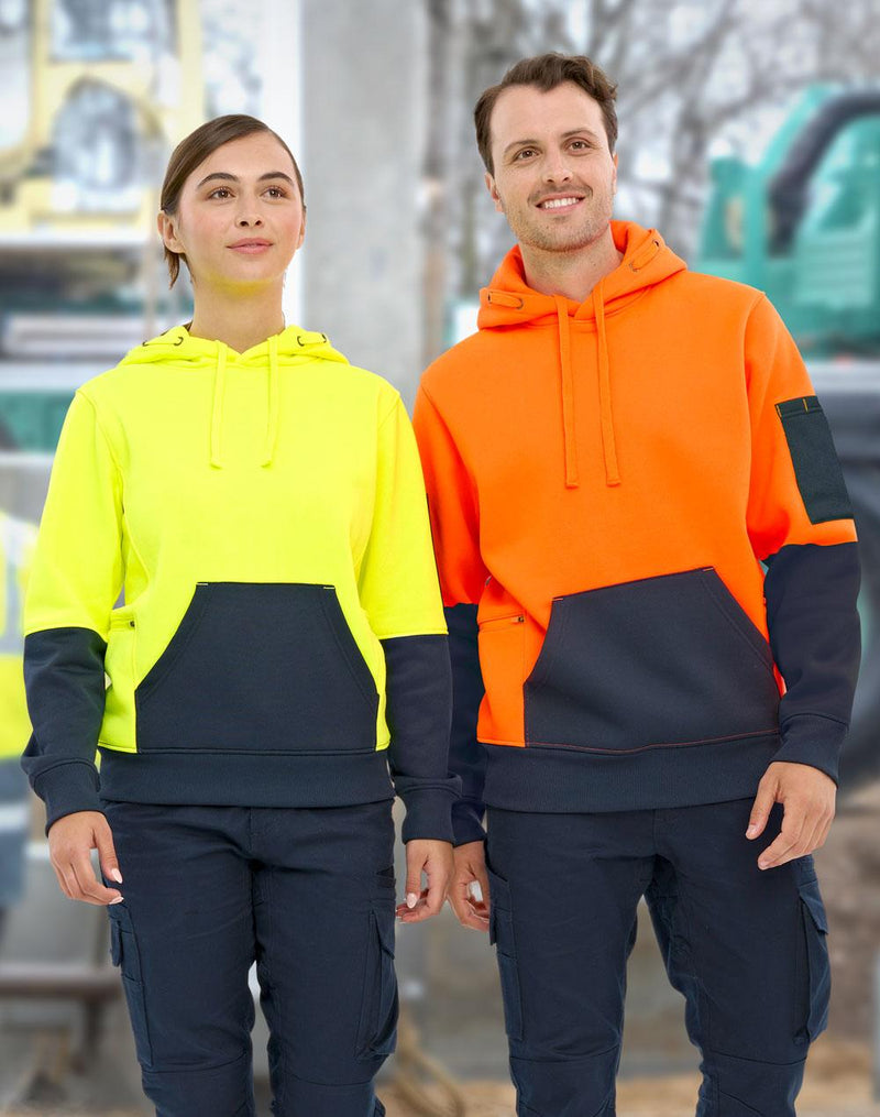 Aiw Hi-Vis Two Tone Water Resistant Fleece Hoodie SW91