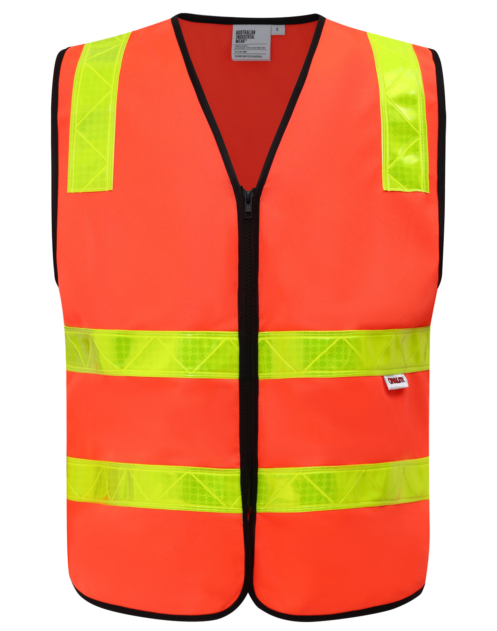 Hi-Vis VIC Road Safety Vest - Red - Front