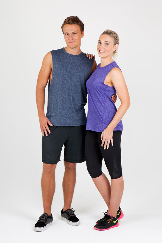 Womens Heather SLEEVELESS Tee - Greatness Range - view