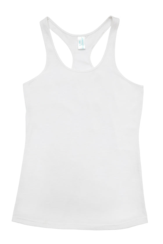 Kids Tback Singlet - White - Front