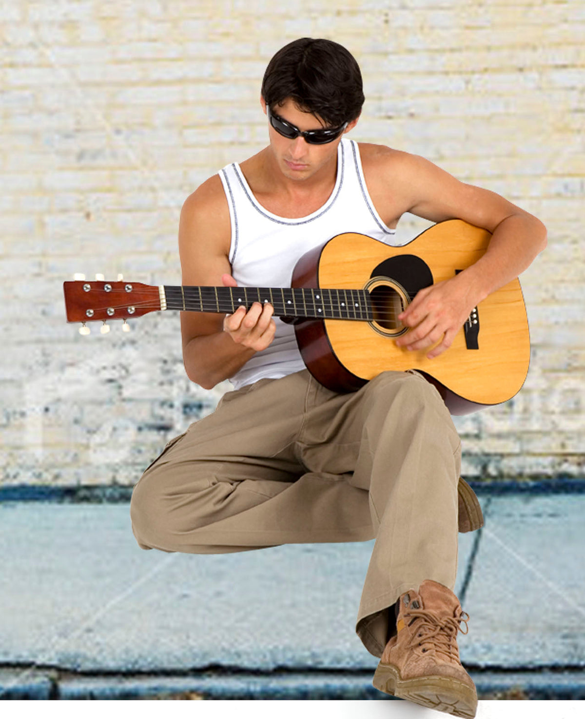 Men's Cotton Rib Singlet - view