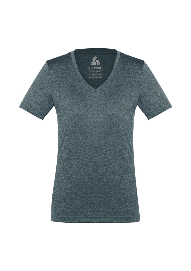 Aero Womens Short Sleeve Tee - Charcoal - Front