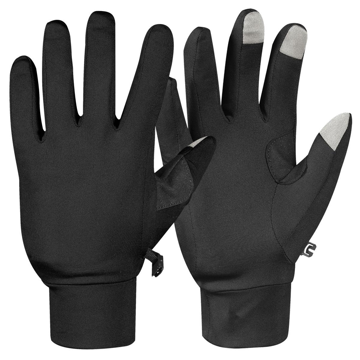Helix Fleece TouchScreen Glove - Black - Front