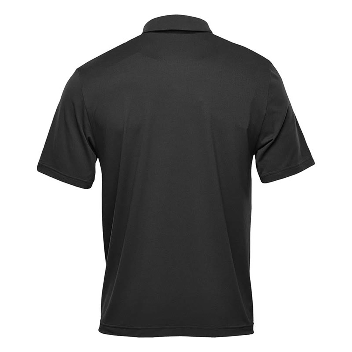 Men's Camino Performance Short Sleeve Polo - Black - Back