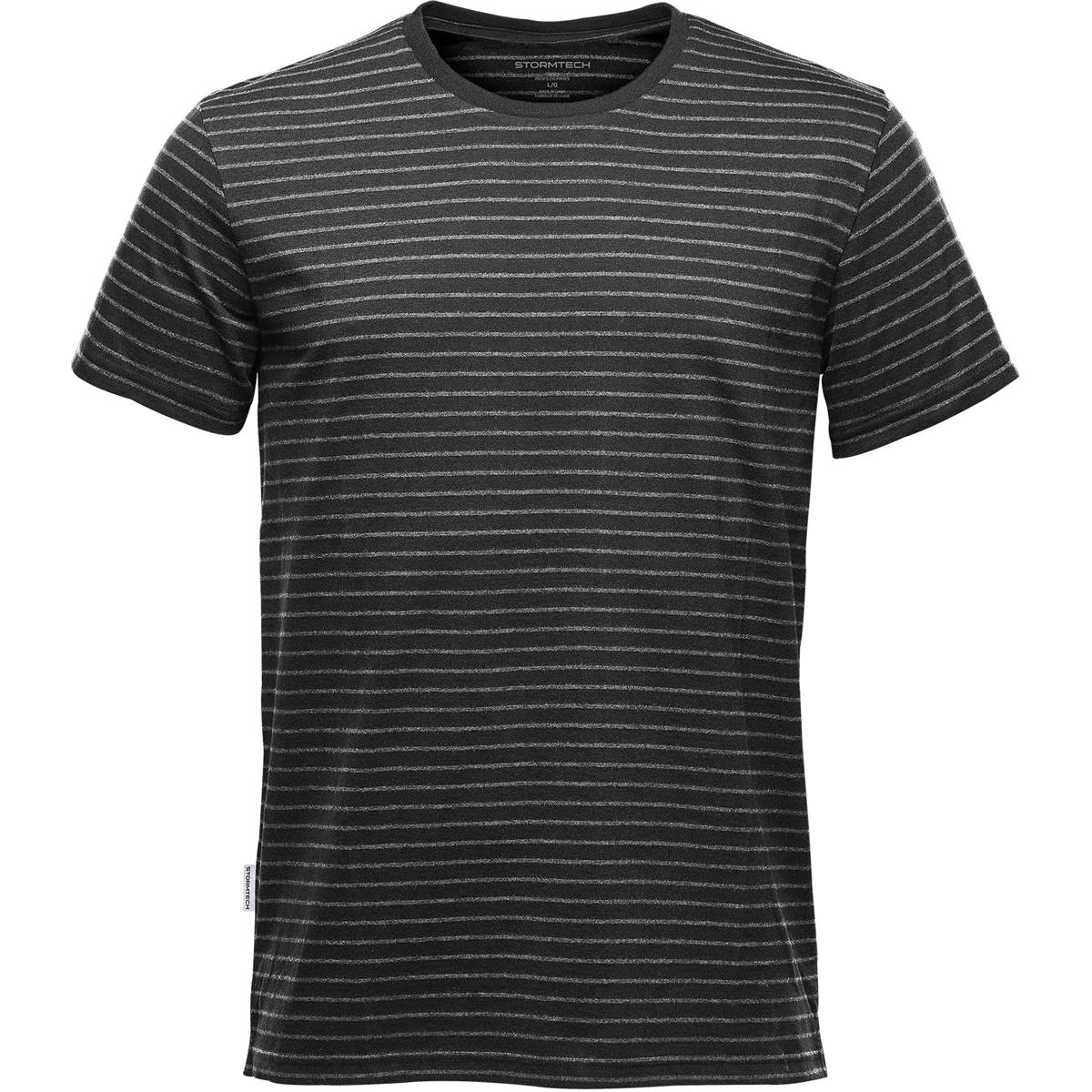 Men's Railtown Crew Neck Tee - Black / Grey Heather - Front