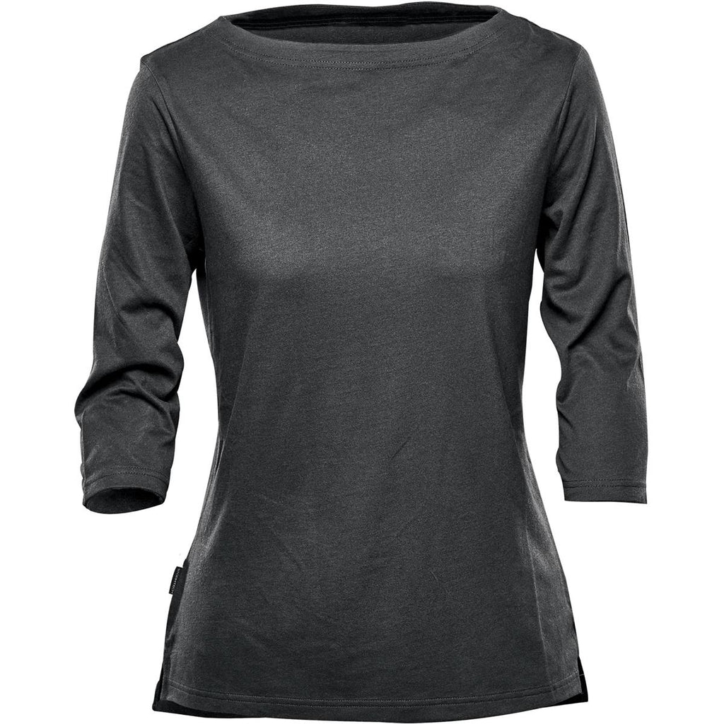 Women's Torcello 3/4 Tee - Black - Front