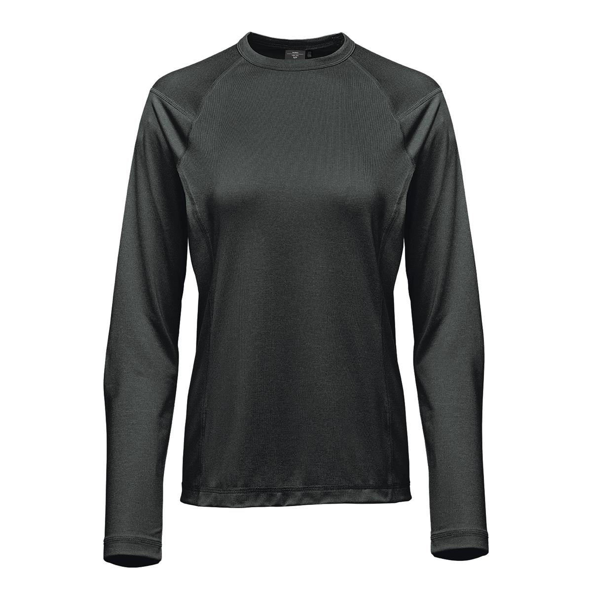 Women's Volante H2X-Dry L/S Tee - Charcoal Heather - Front