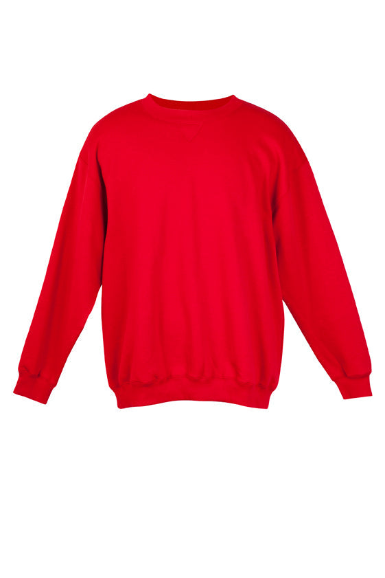 Adult Poly cotton fleece sloppy joe - Red - Front