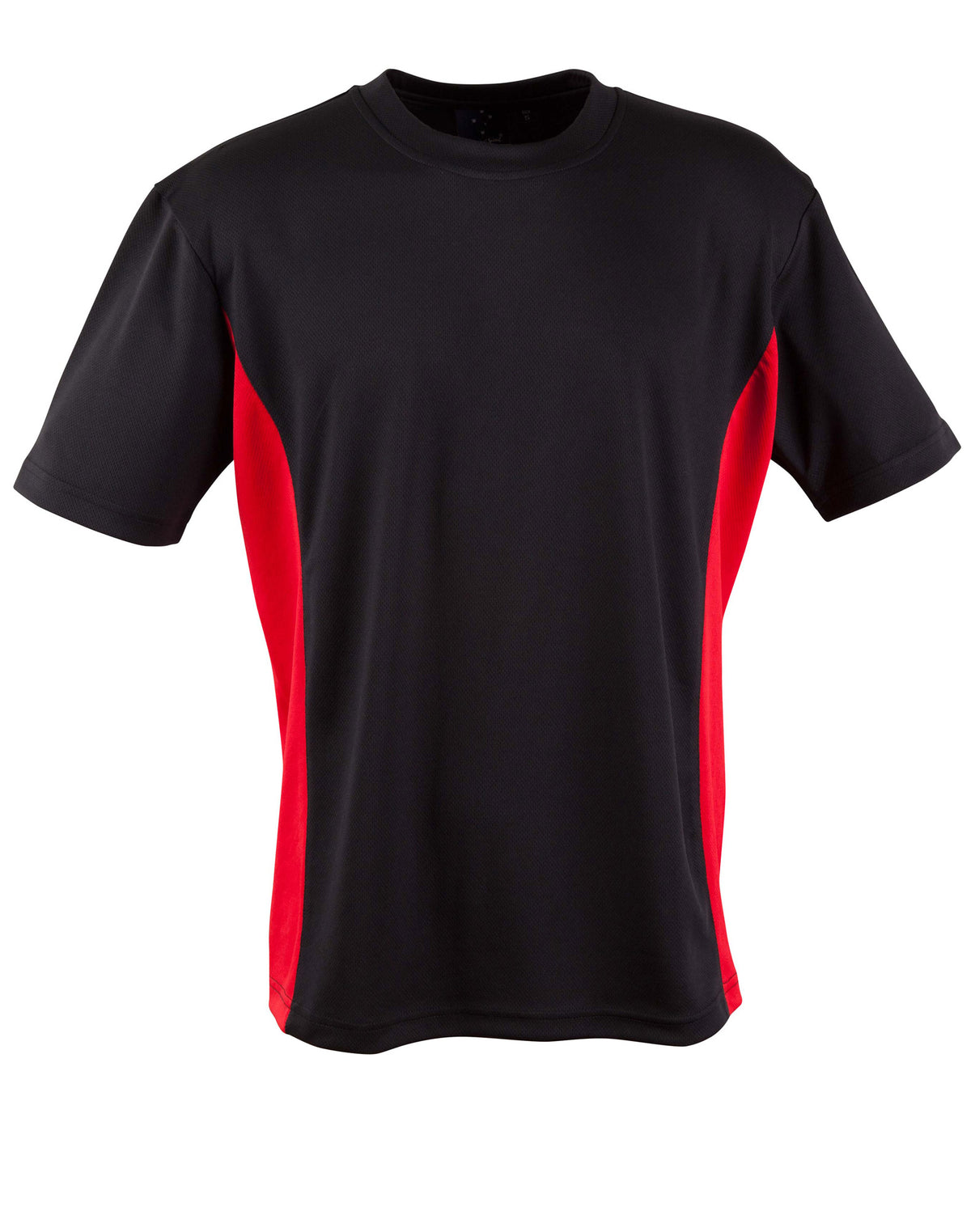 kids cooldry S/S contrast tee - TS12K - Black / Red