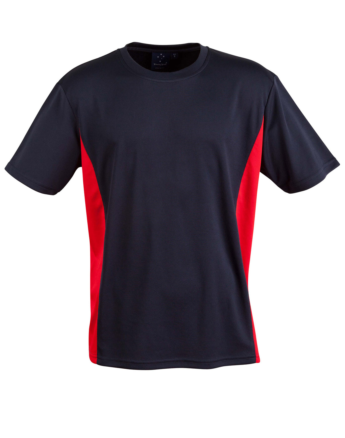 kids cooldry S/S contrast tee - TS12K - Navy / Red
