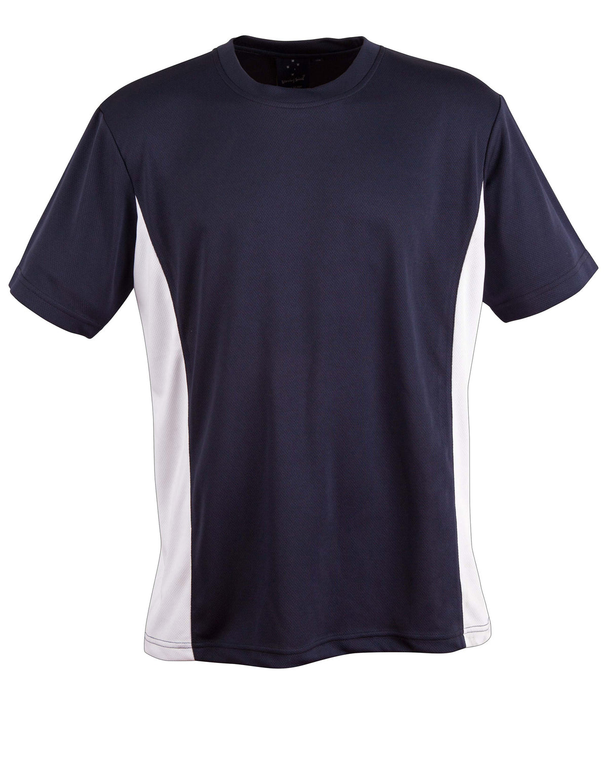 kids cooldry S/S contrast tee - TS12K - Navy / White