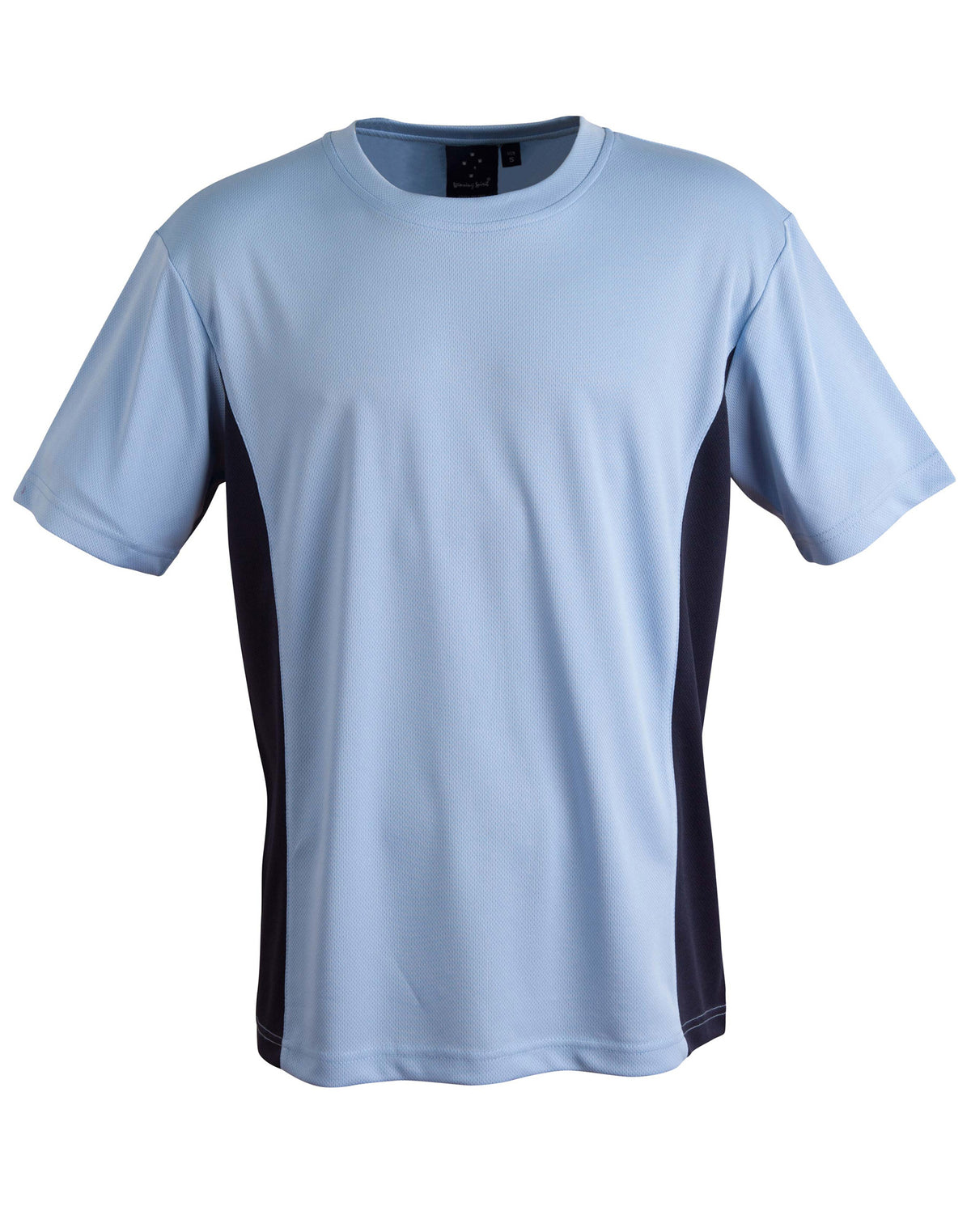 kids cooldry S/S contrast tee - TS12K - Skyblue / Navy