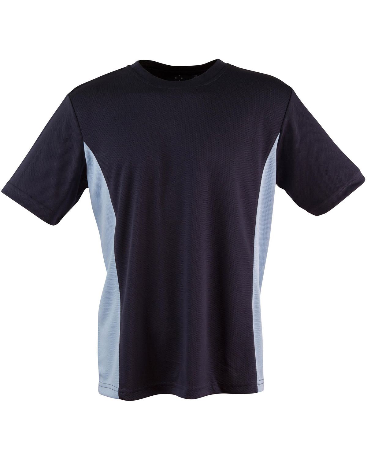 kids cooldry S/S contrast tee - TS12K - Navy / Skyblue