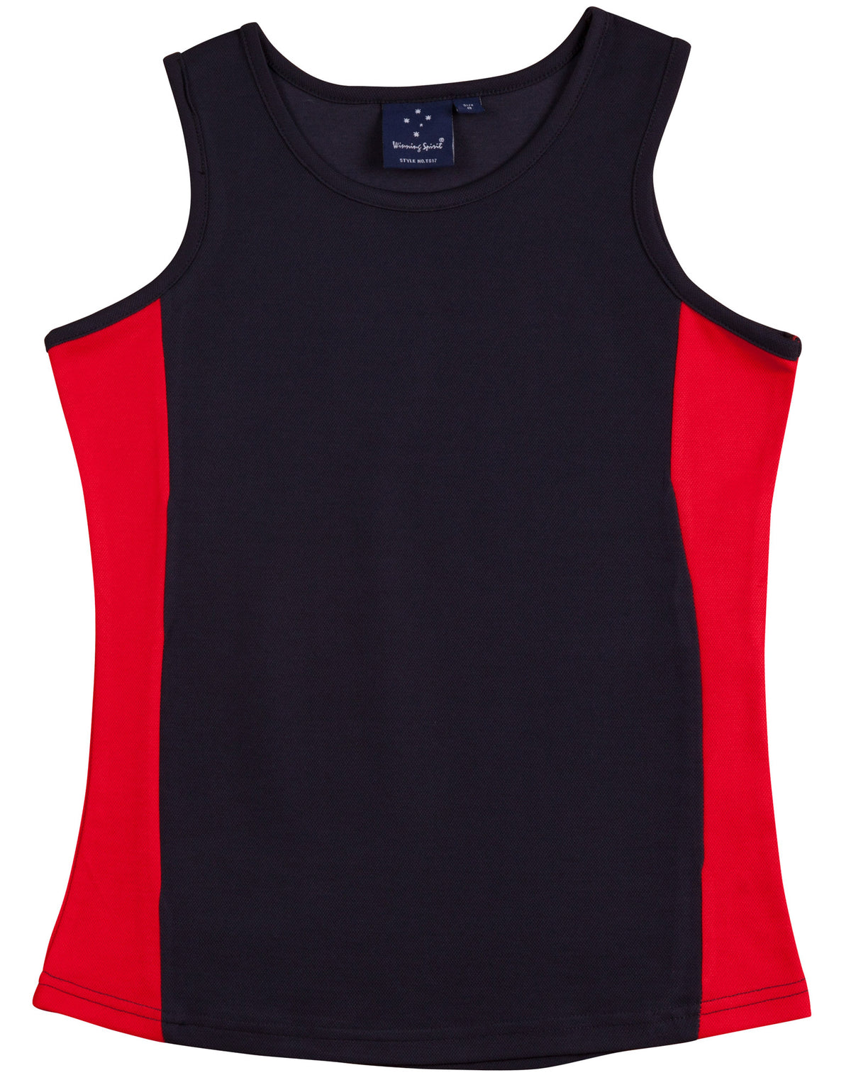 Ladies Truedry Contrast Singlet - TS17 - Navy / Red