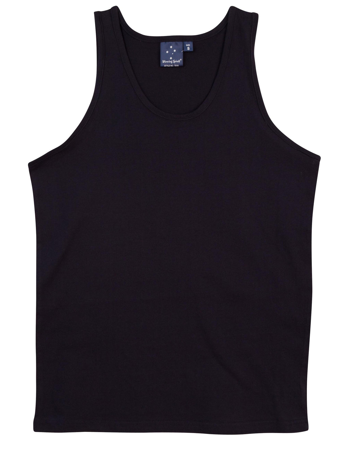 Trainer's Cotton Singlet Men's - Navy - Front