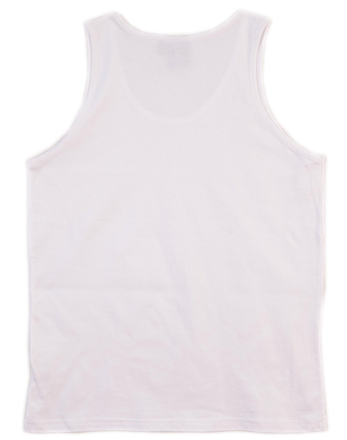 Trainer's Cotton Singlet Men's - White - Back