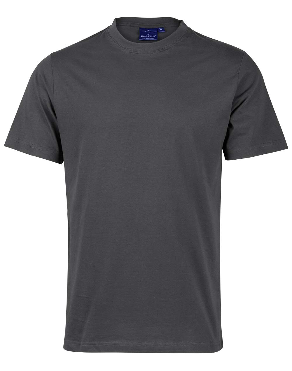 Kid's Cotton Semi Fitted Tee - TS37K - Charcoal