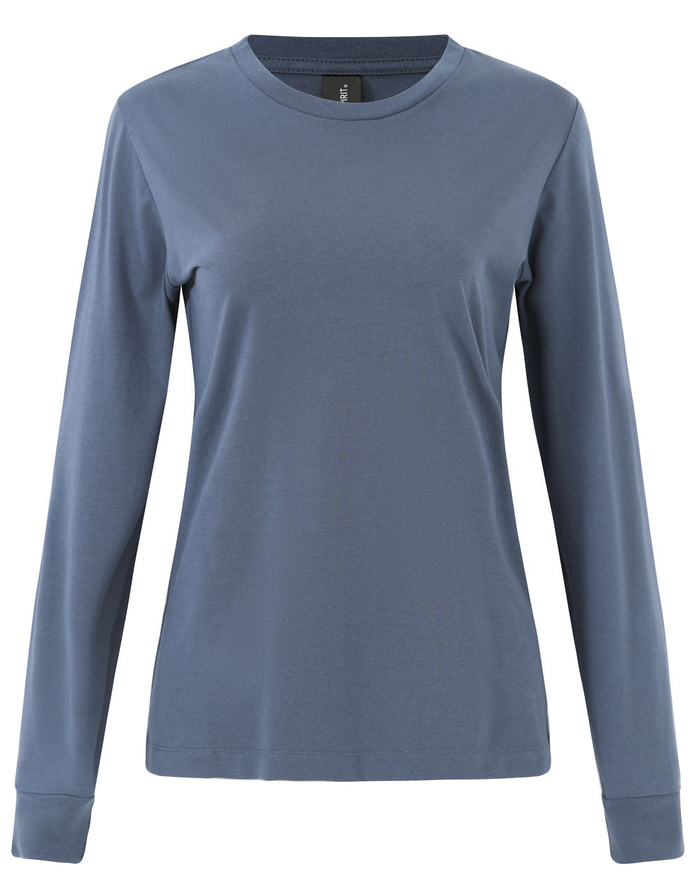 Ladies' Premium Cotton Face L/S Tee Shirt - TS48 - Slate Blue
