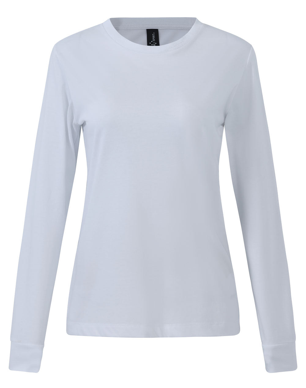 Ladies' Premium Cotton Face L/S Tee Shirt - TS48 - White