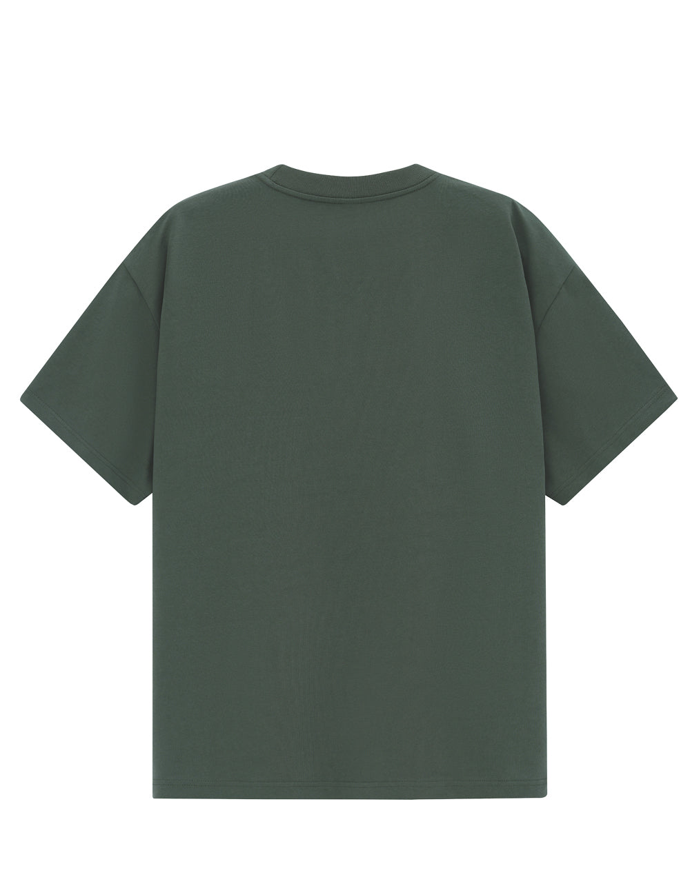 Unisex Heavy Cotton Oversized Tee - Army Green - Back