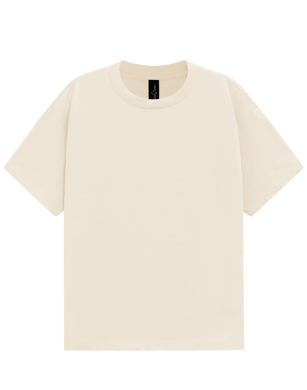 Unisex Heavy Cotton Oversized Tee - Natural - View