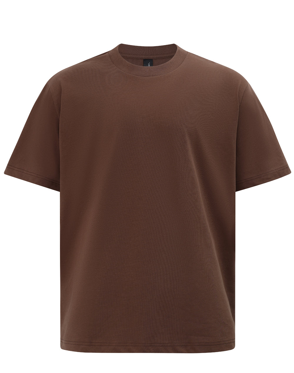 Unisex Heavy Cotton Oversized Tee - Walnut - Front