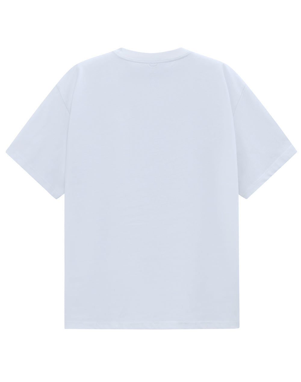 Unisex Heavy Cotton Oversized Tee - White - Back