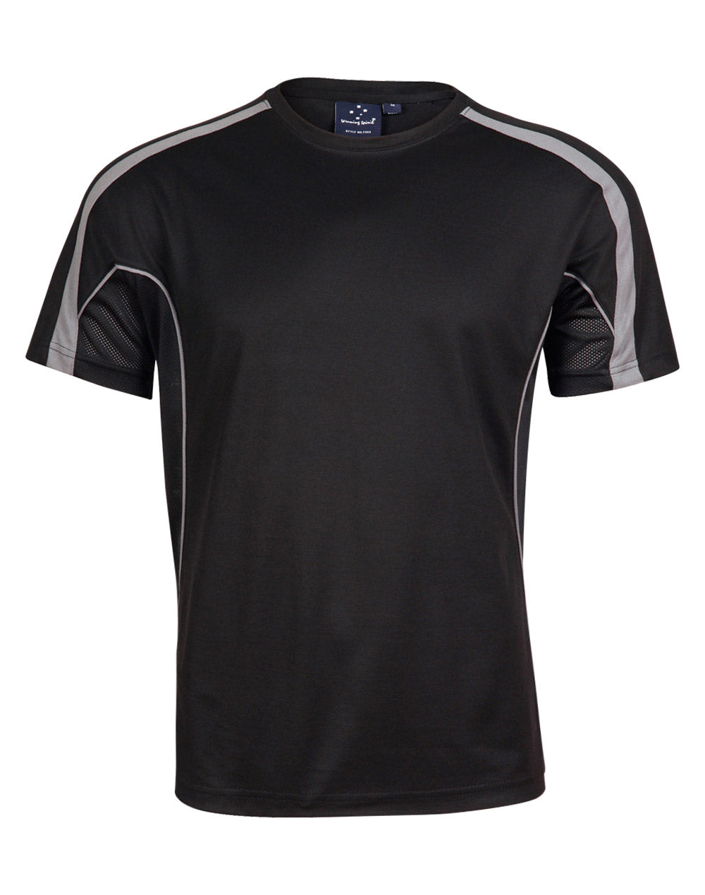 Men's Truedry Fashion S/S T-shirt - TS53 - Black / Ash