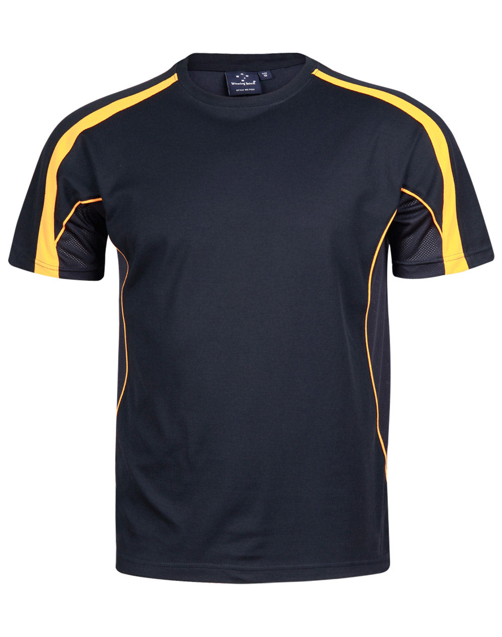 Men's Truedry Fashion S/S T-shirt - TS53 - Navy / Gold