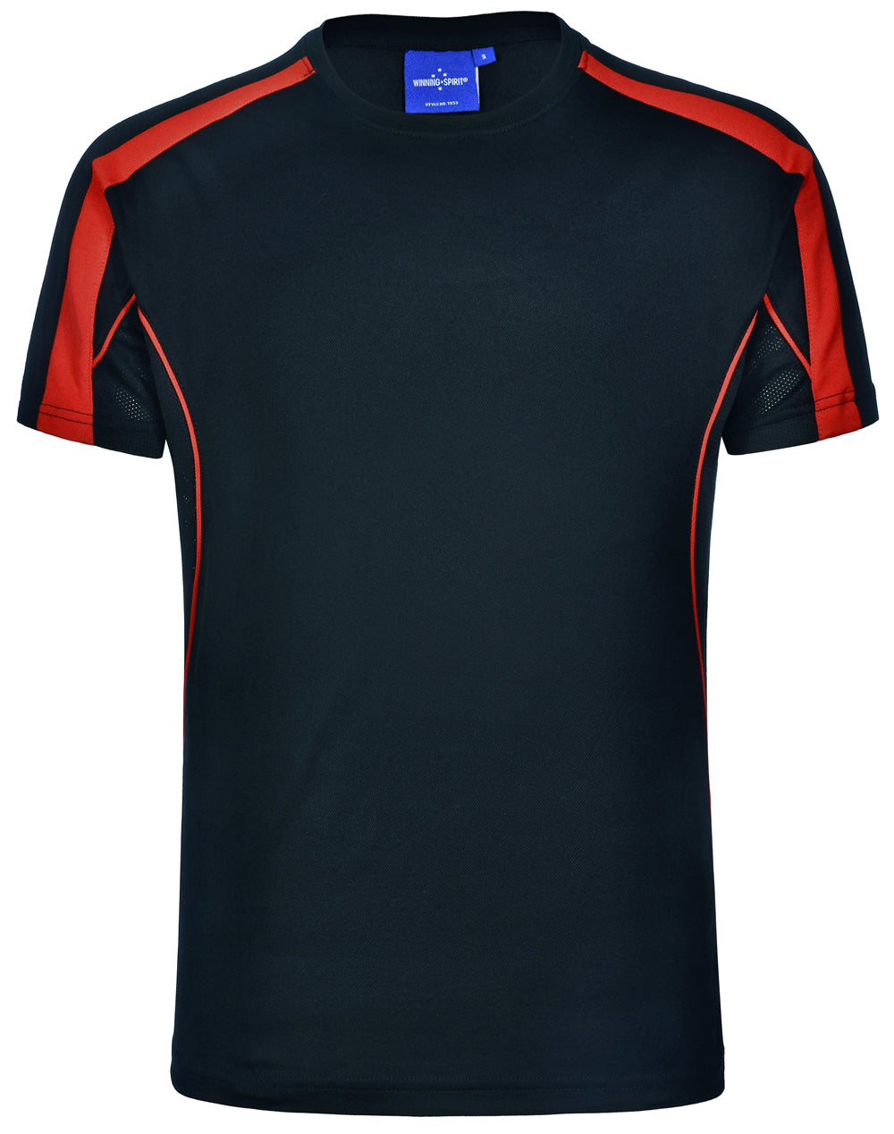 Men's Truedry Fashion S/S T-shirt - TS53 - Navy / Red