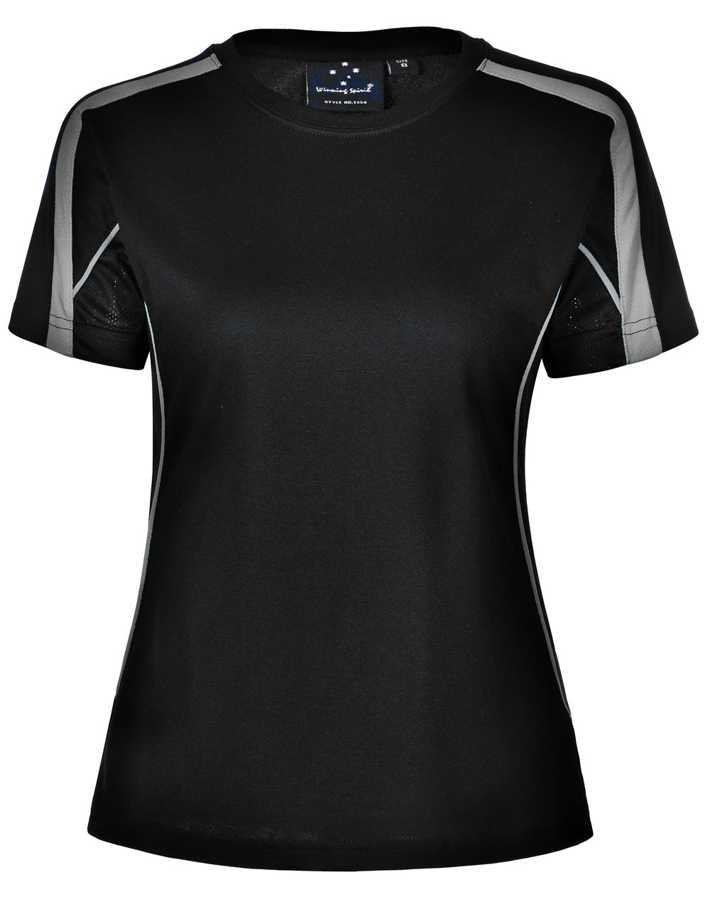 Ladies' Truedry Fashion S/S T-shirt - TS54 - Black / Ash