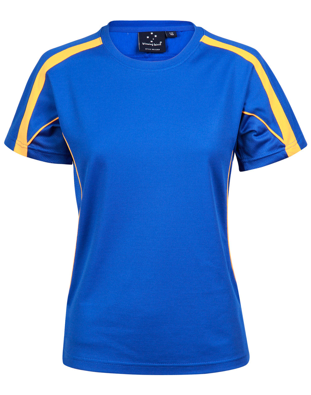 Ladies' Truedry Fashion S/S T-shirt - TS54 - Royal / Gold