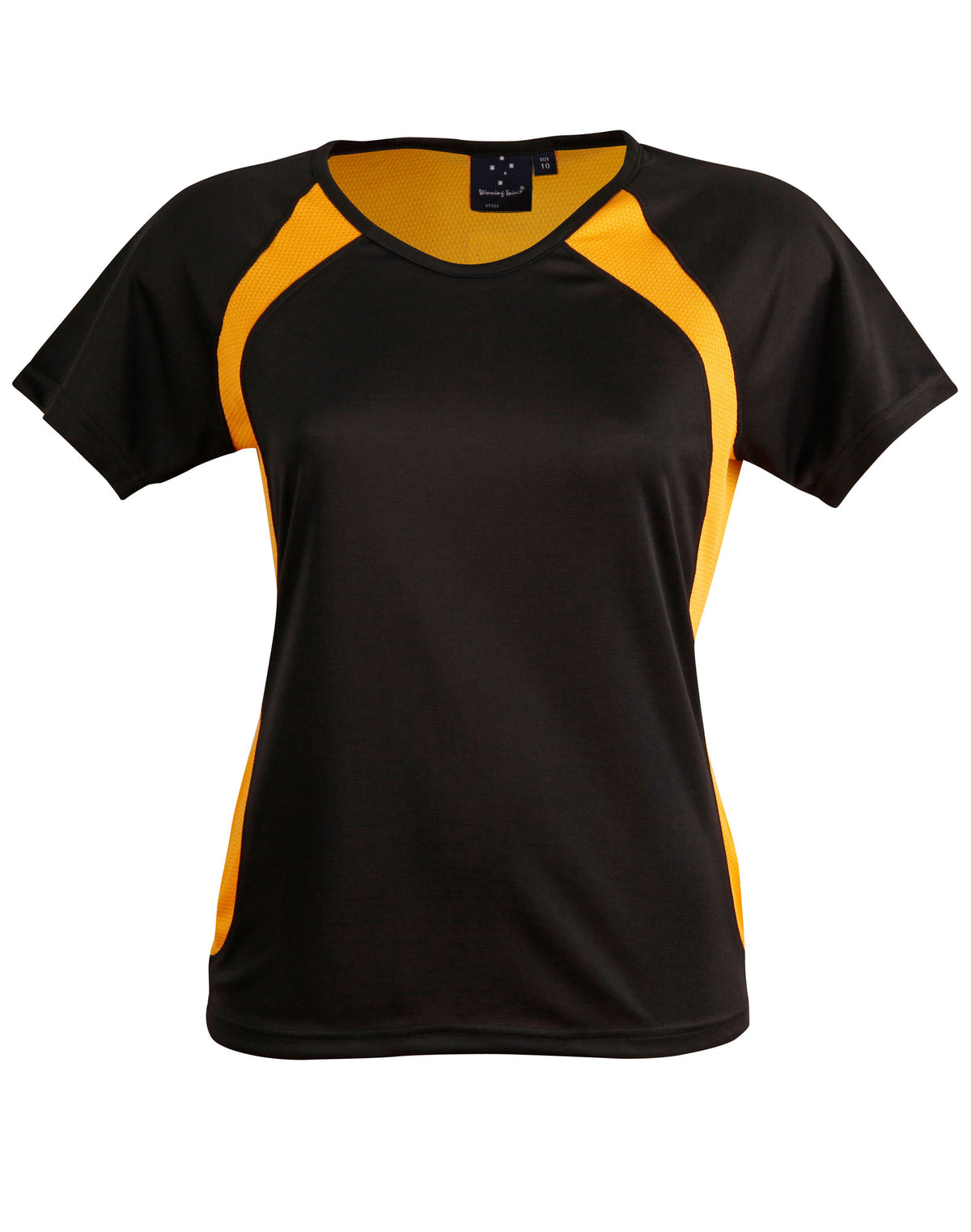 Ladies' Premier Tee Shirt - TS72 - Black / Gold