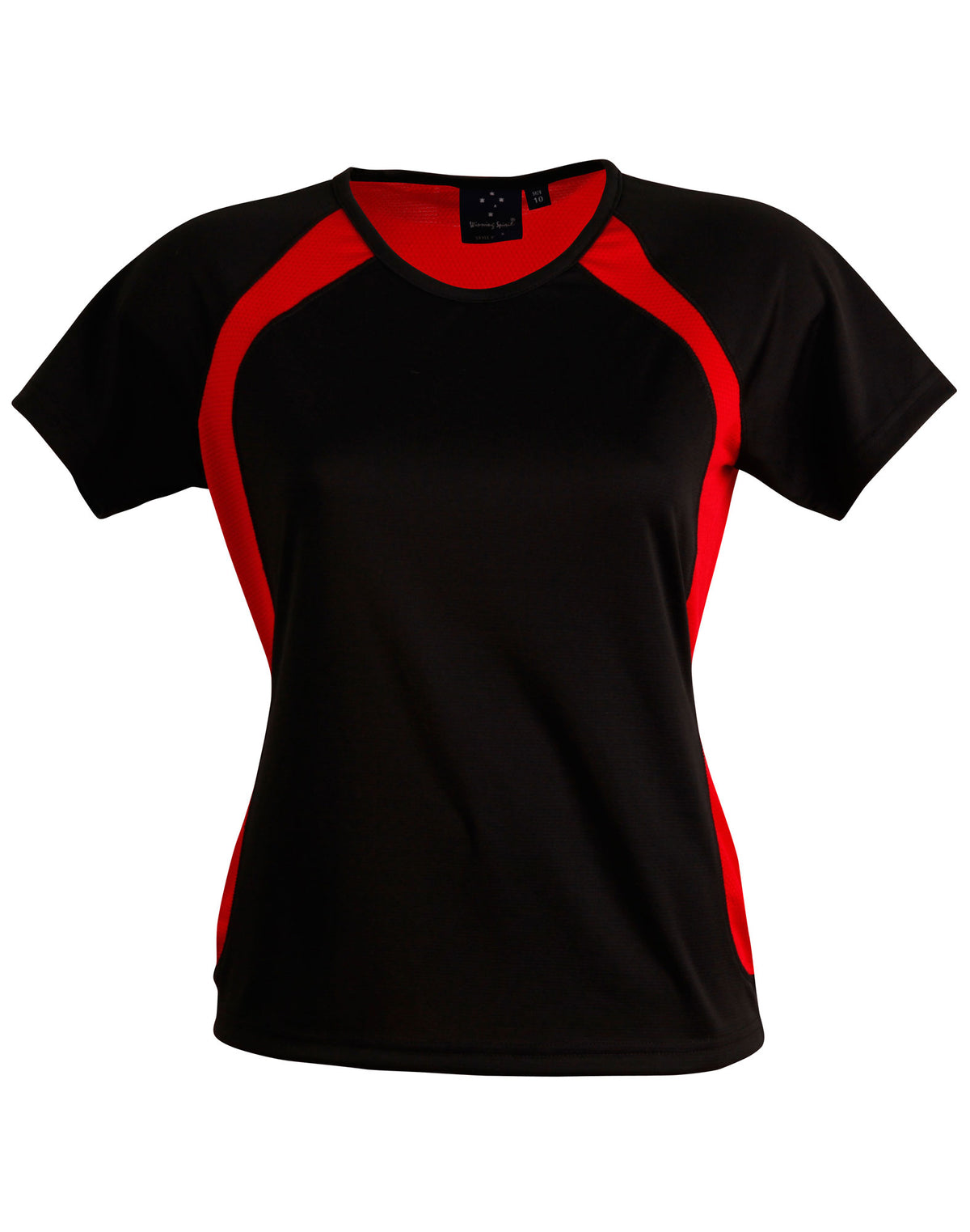 Ladies' Premier Tee Shirt - TS72 - Black / Red