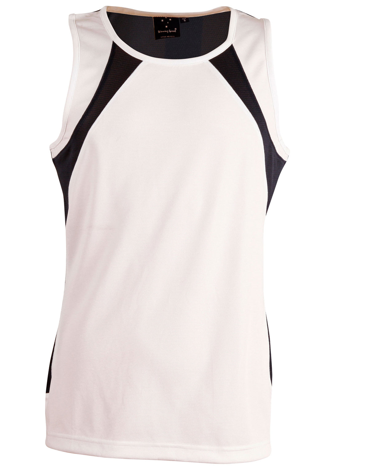 Men's Sprint Singlet - TS73 - White / Navy