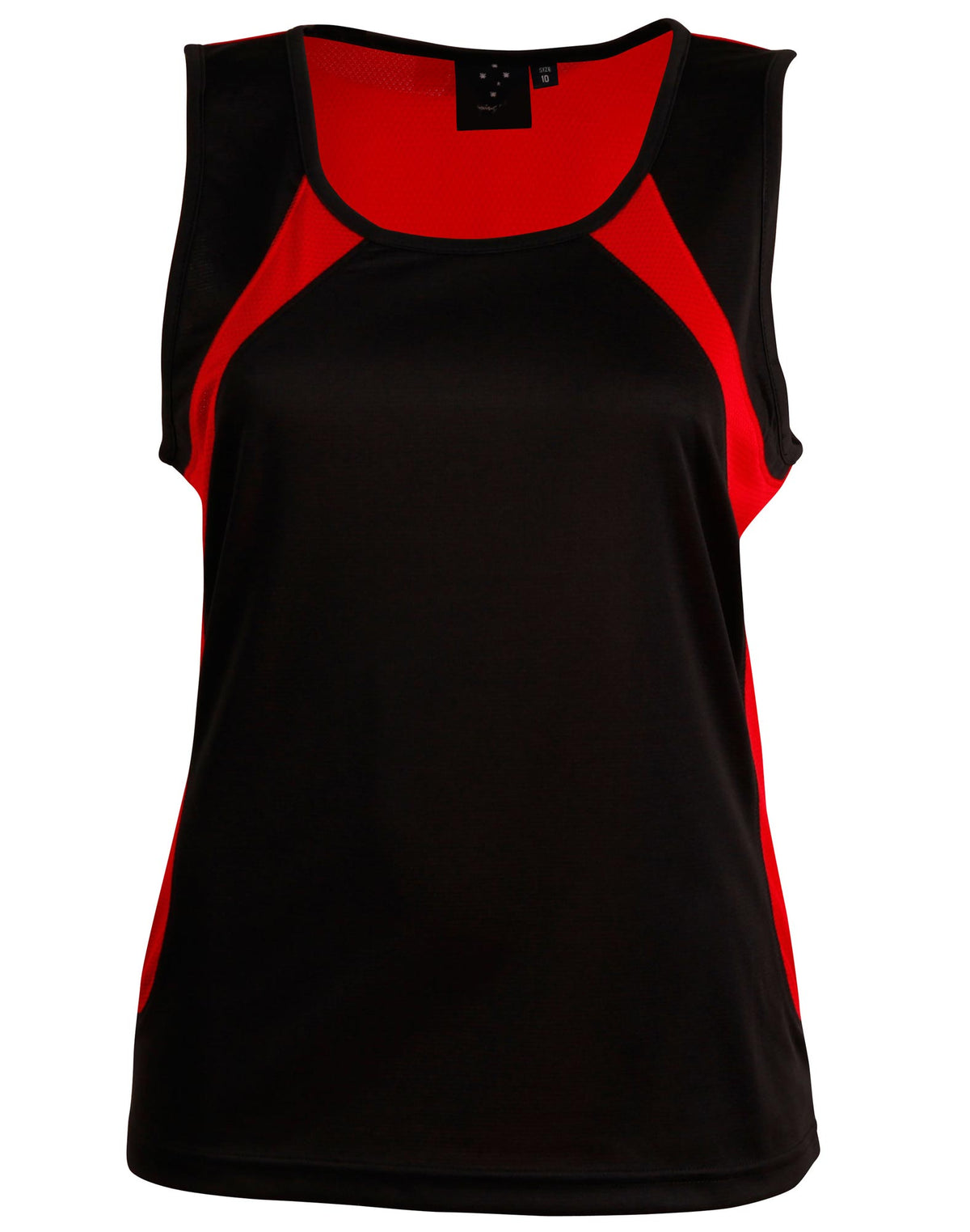 Ladies' Sprint Singlet - TS74 - Black / Red
