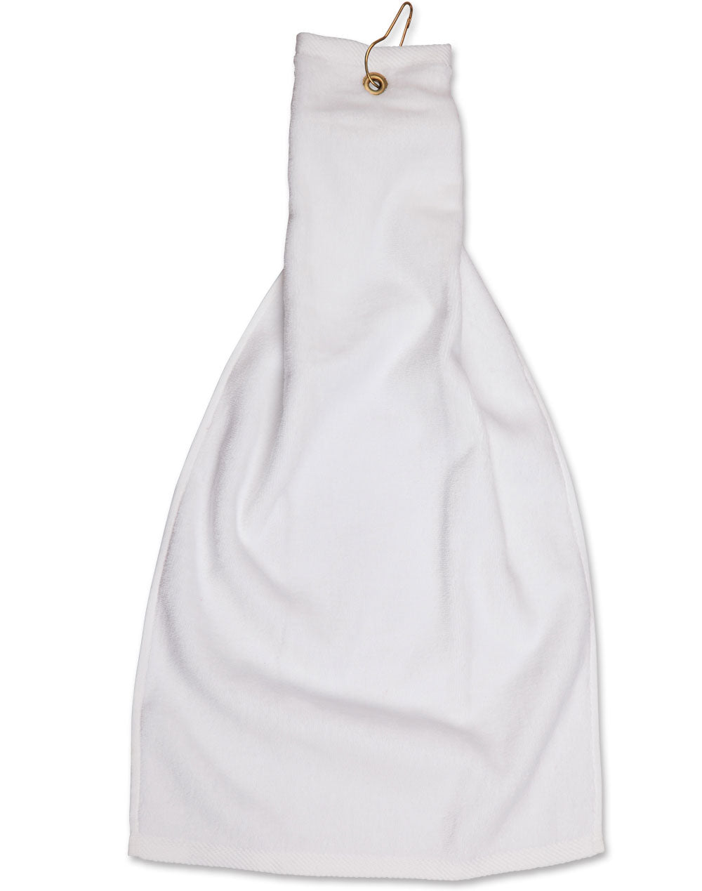 Golf Towel Eyelet Hook 38 X 65 Cm - TW01A - White