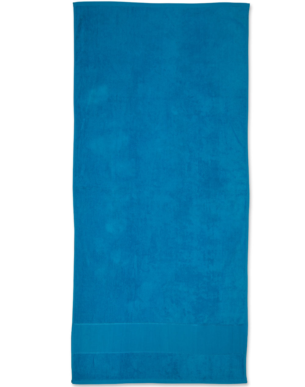 Terry Velour Beach Towel 75X150 Cm - TW04A - Aqua Blue