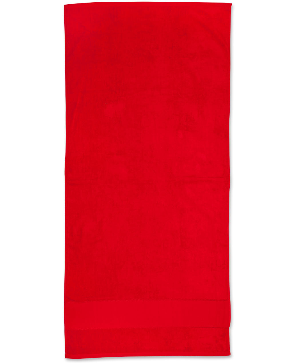 Terry Velour Beach Towel 75X150 Cm - TW04A - Red