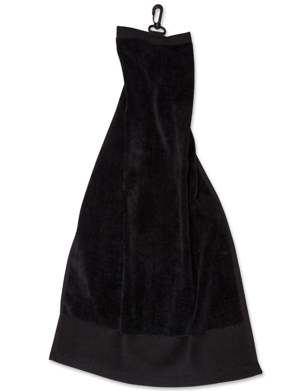 Golf Towel With Hook - TW06 - Black