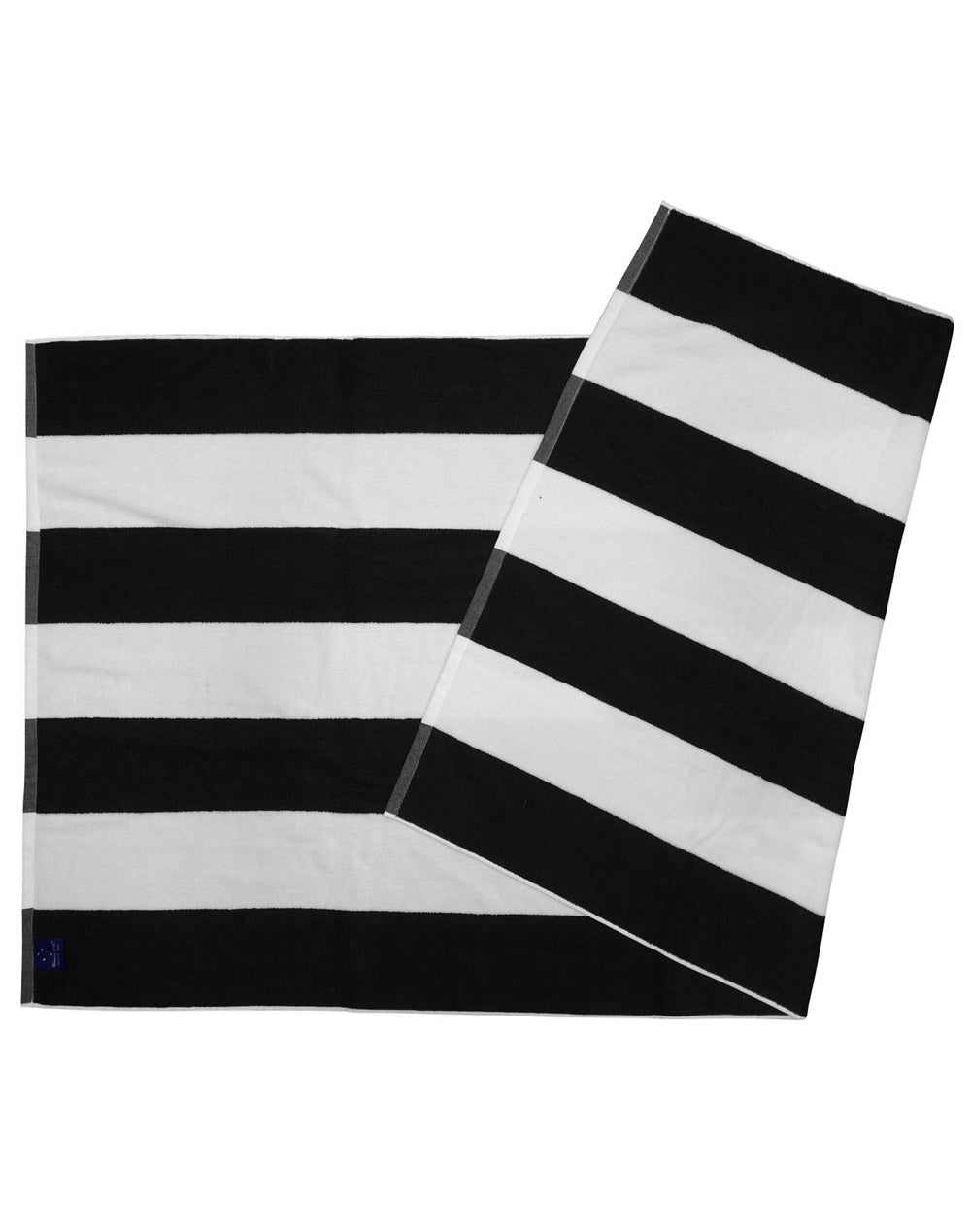Striped Beach Towel - TW07 - Black / White