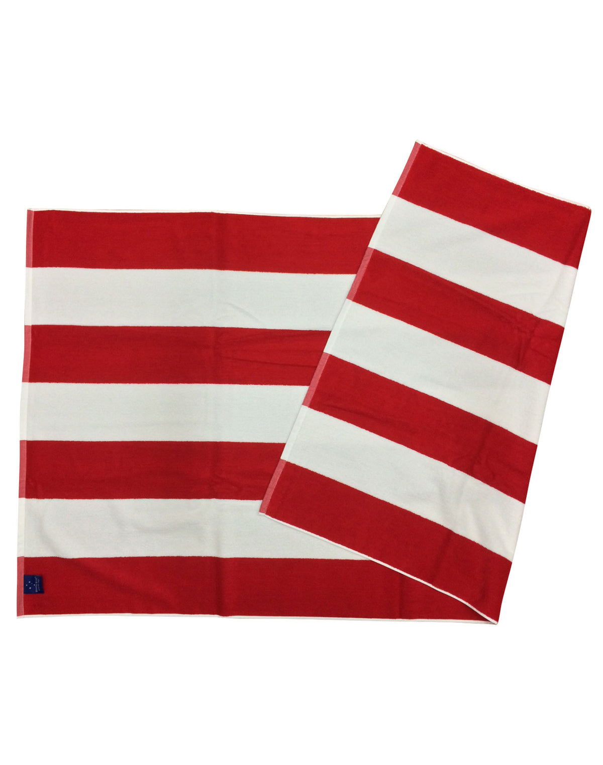 Striped Beach Towel - TW07 - Red / White