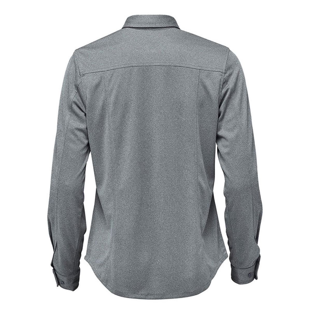 Men's Montauk Long Sleeve Shirt - Dolphin Heather - Back