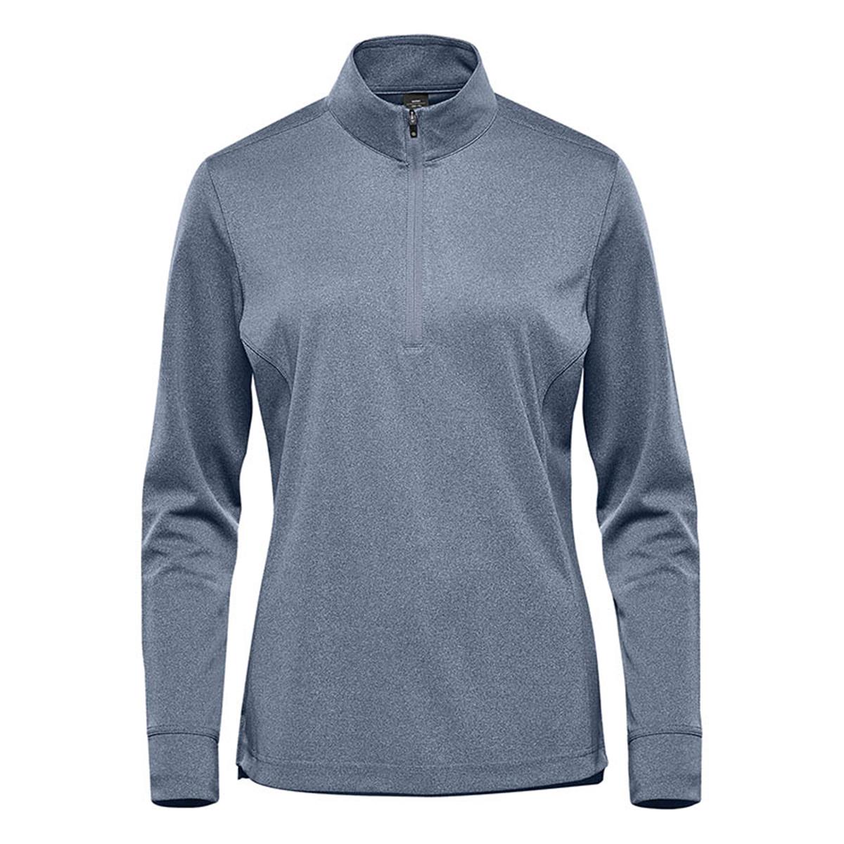 Women's Dockyard 1/4 Zip Pullover - Navy Heather - Front