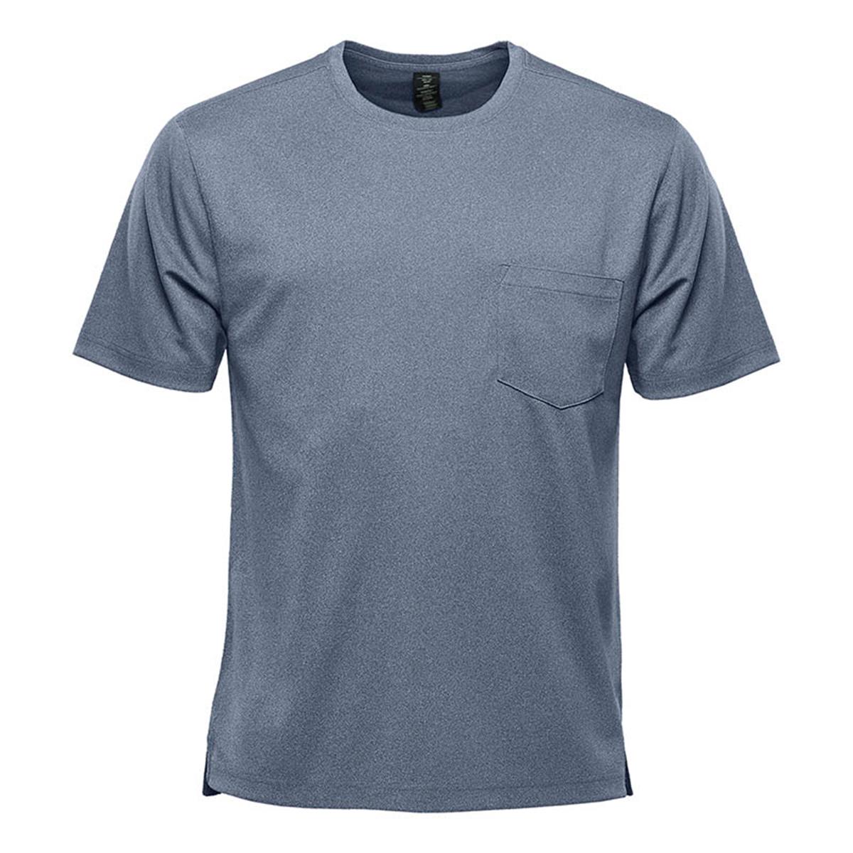 Men's Dockyard Performance Short Sleeve Tee - Navy Heather - Front