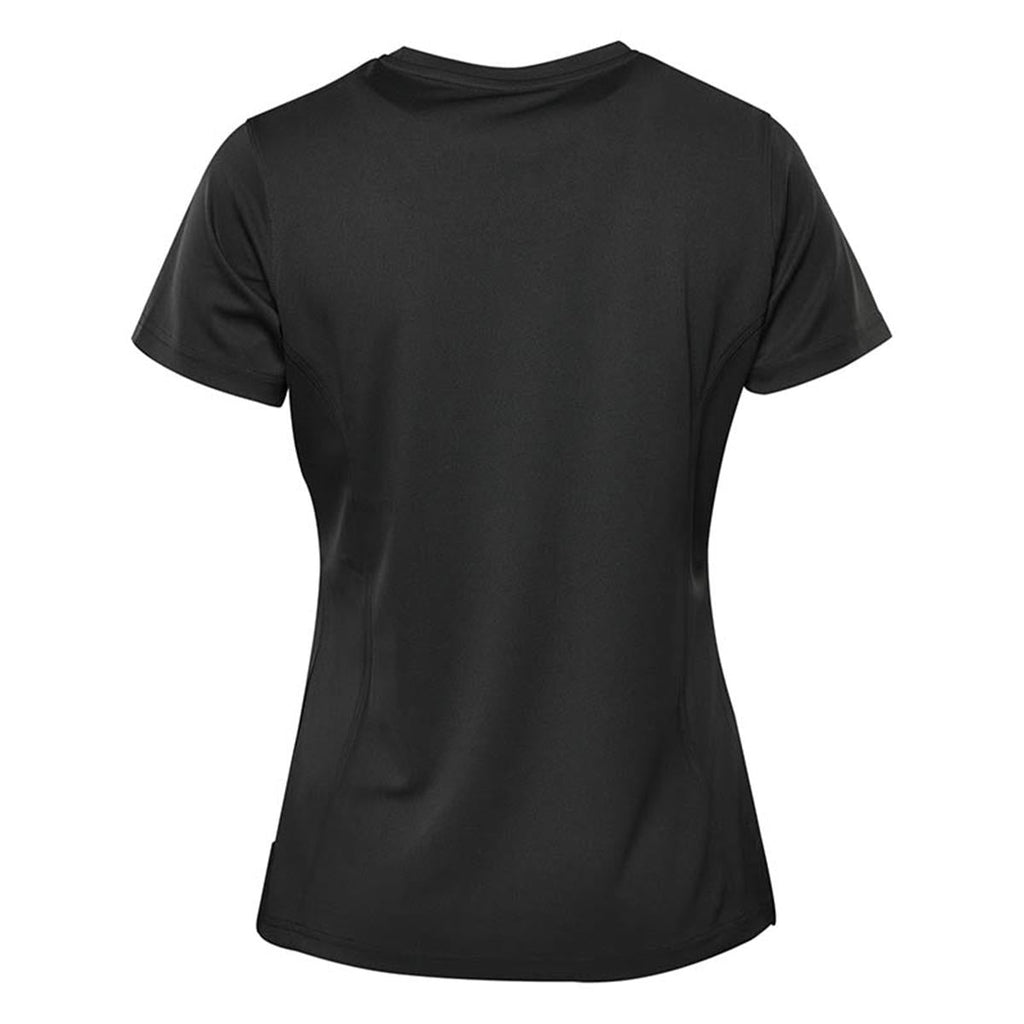 Women's Dockyard Performance Short Sleeve Tee - Black - Back