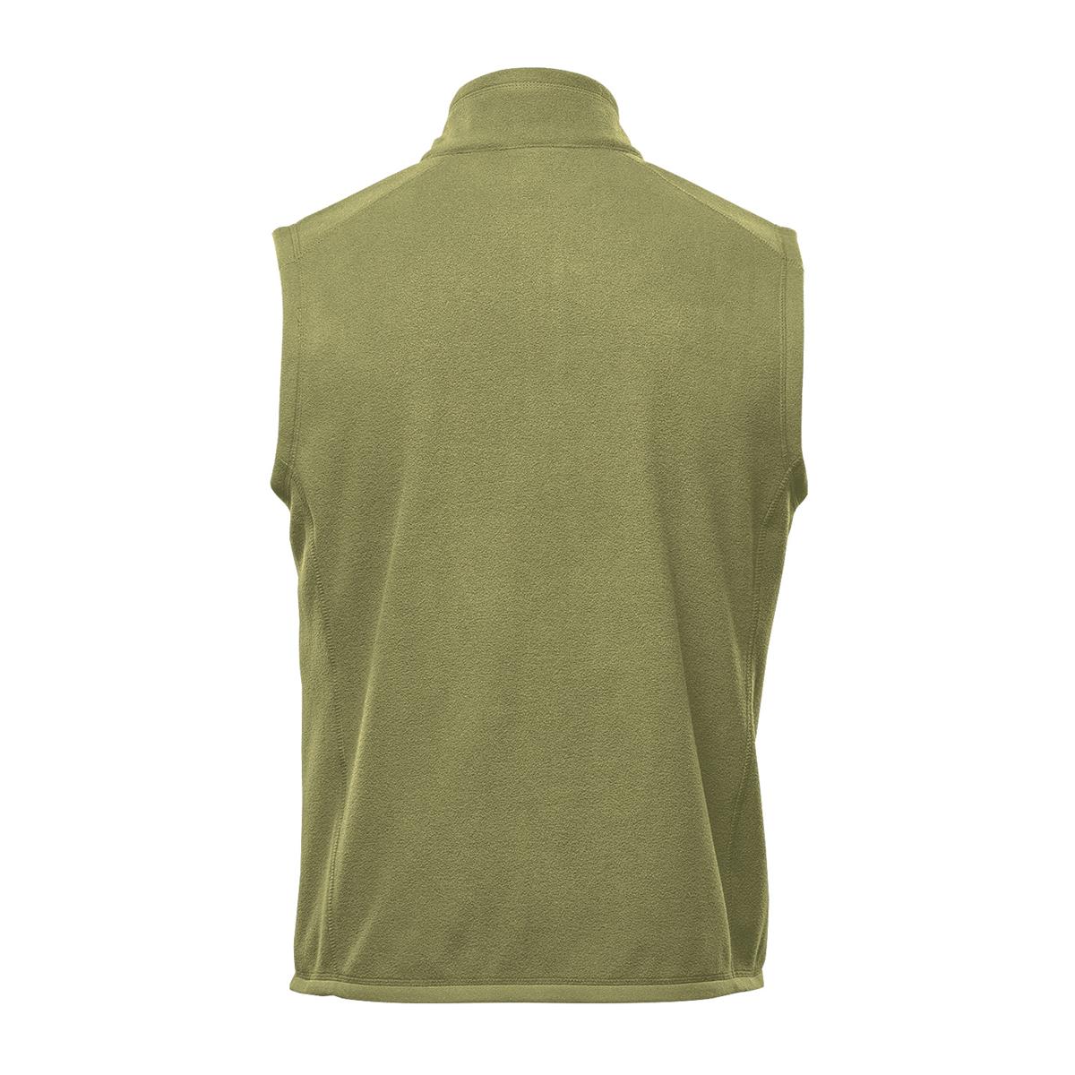 Men's Montauk Fleece Vest - Sage Green - Back