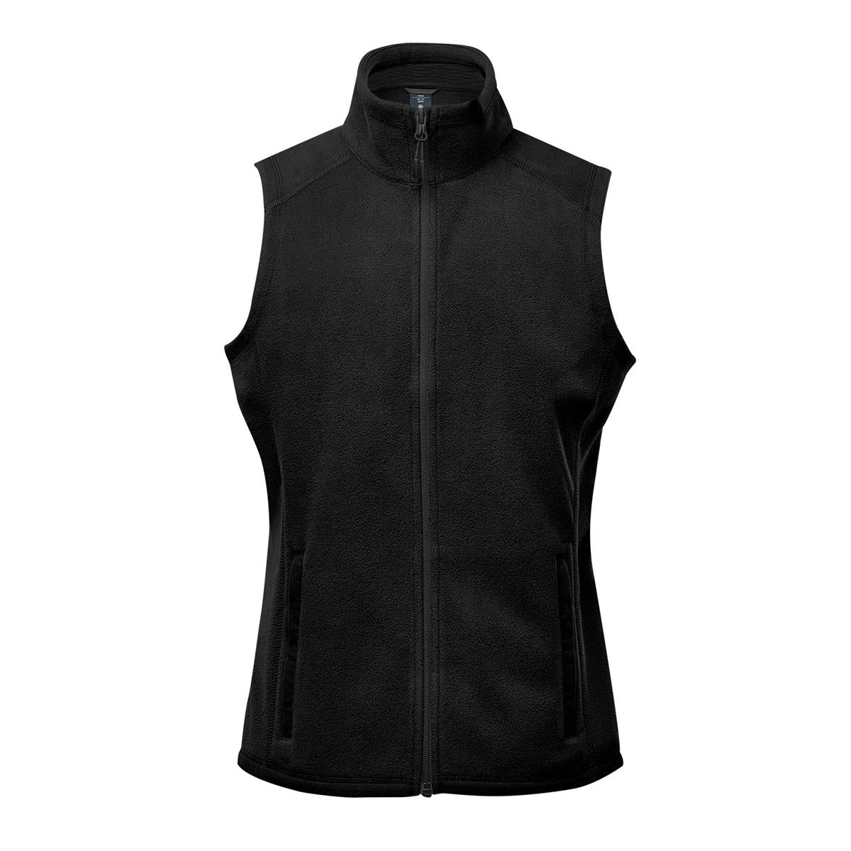 Women's Montauk Fleece Vest - Black - Front