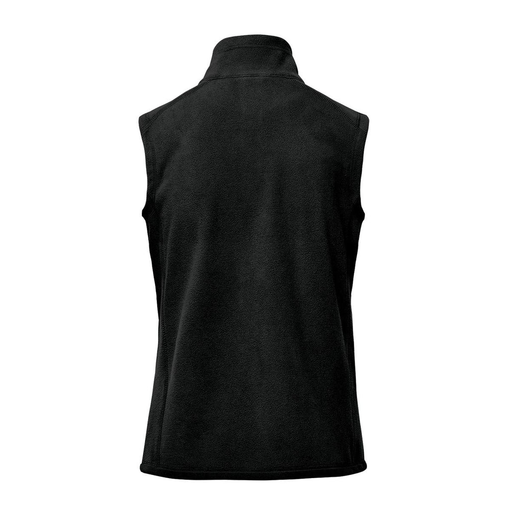 Women's Montauk Fleece Vest - Black - Back